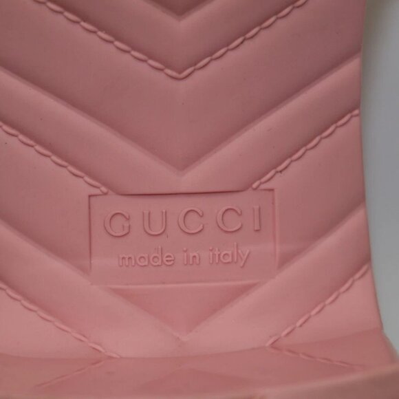 Gucci Rubber Platform Slide Sandals Wild Rose Women's EU 41 US 11 - Pink - Picture 12 of 16